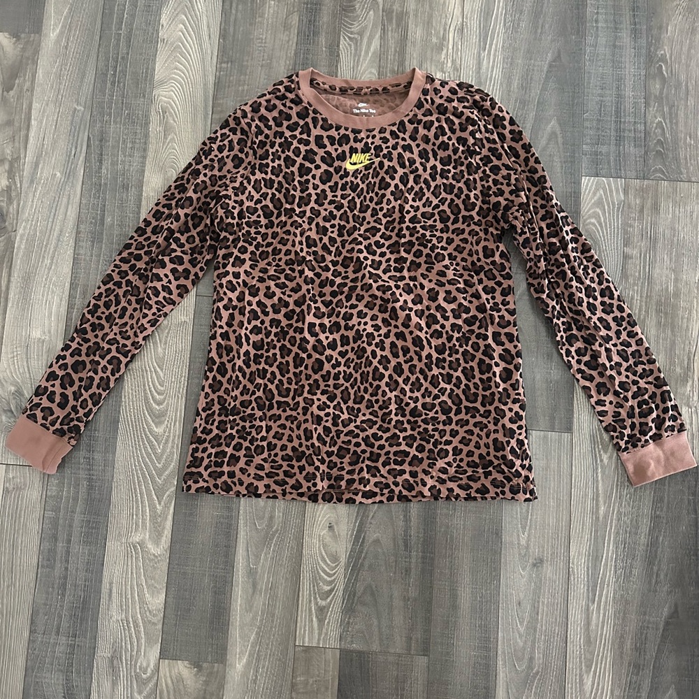 NIKE LEOPARD LONG SLEEVE LARGE
